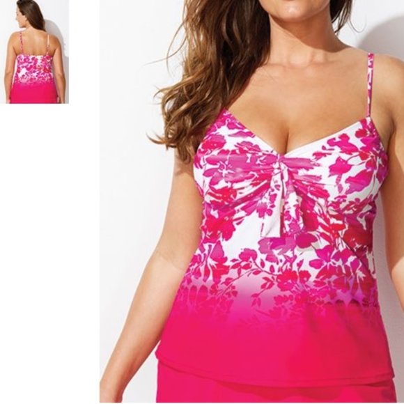 Swimsuits For All Other - Underwire DD/F Cup Tankini Top Swimsuits For All